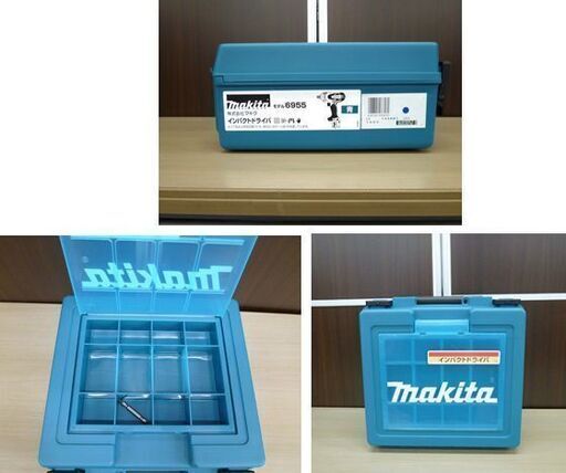 【美品】マキタ 100V 4.8A インパクトドライバ 6955 コード式 ブルー ケース付き 電動工具 DIY makita 苫小牧西店