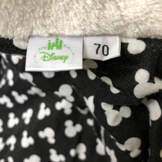 【再々値下げ】ディズニー　ミッキー・フリースロンパース　70 冬　防寒　冬用の画像