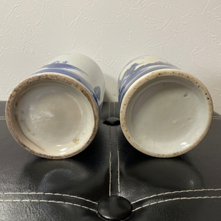 萬古焼 暁山造 酒どっくりか古伊万里染付　徳利　酒器　アンティークの画像