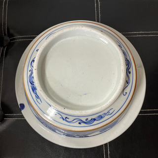 大きい食器 蓋つき レトロ アンティーク 陶器 の画像