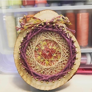 お試し体験♪ミニ糸かけ曼荼羅コースターを作ろう！