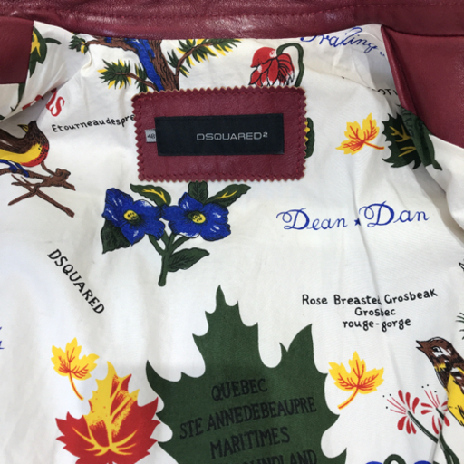 値下げしました DSQUARED2｛ディースクエアード）ライダース 美品