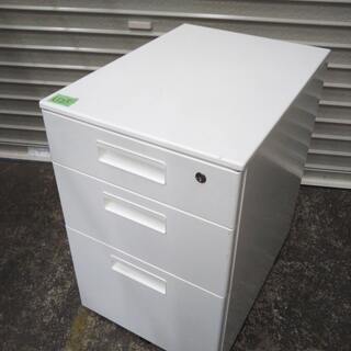 ■中古品■ブランド不明 | 3段デスクワゴンキャビネット | ホ...