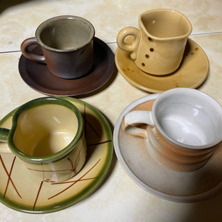 コーヒーカップ 4個セット 信楽焼など
