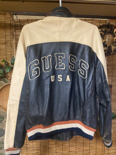 GUESS ヴィンテージ　革ジャン　【値下げ可能】