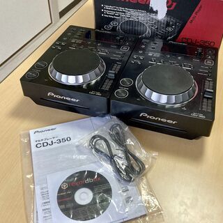 2 Pioneer CDJ-350s　CD,USBで使用、または...