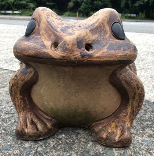 ⭐︎中古品　カエルの御影石　340×370×290mm ⭐︎