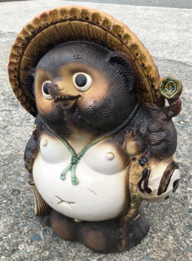 ⭐︎中古品　信楽焼　福狸　13号　陶器タヌキ⭐︎