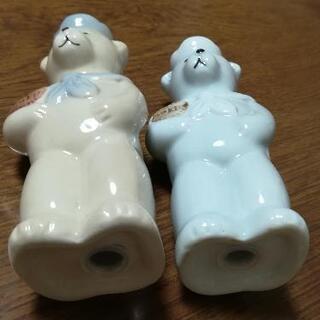 【新品】くまの塩　胡椒入れの画像