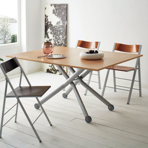 イタリア製 リフトアップ テーブル 1〜6人