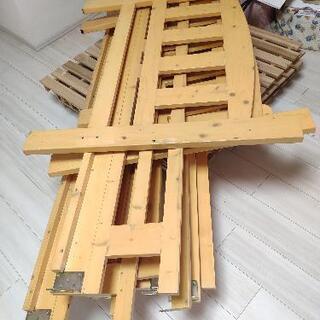 はしご付き二段ベッド　解体済　20-30分で簡単組立の画像