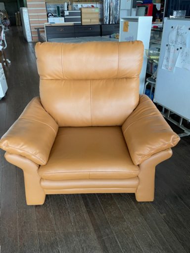 本革製の1Pソファー！10万円オーバー！