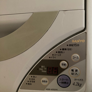 サンヨー　洗濯機　4.2kgの画像