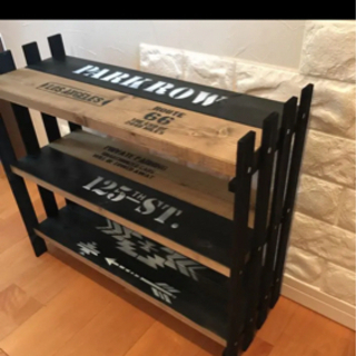 ハンドメイドシューズラックです！