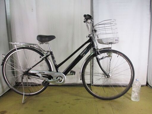 ★11800円★ 中古自転車 B455　マルキン　swanky　アルミ【27インチ　軽快車　3段　LEDオートライト 】