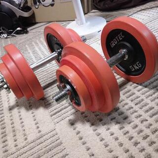 トレーニングベンチとダンベル17.5kg×2