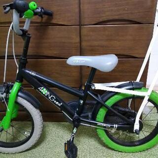 子供　自転車　手持ち補助付き