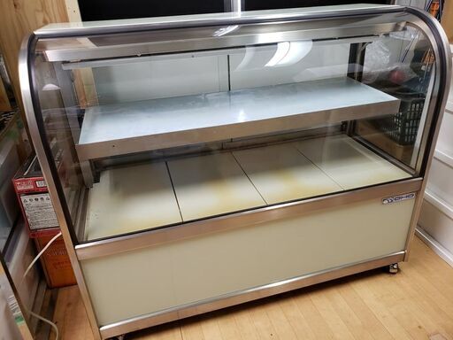 ラウンド型ショーケース（中古）ケーキ販売などに