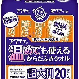 体ふきタオル　ウェットシート　使い捨ての画像