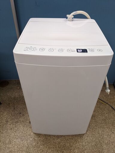 (売約済み)全自動電気洗濯機 2019年製 ハイアール TAG label by amadana 4.5kg 洗濯機 AT-WM45B ステンレス槽 しわケア脱水 高濃度洗浄機能