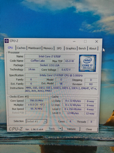再　i7 9700F / RTX 2070 SUPER / メモリ 32GB / M.2 SSD 1TB/ 無線○