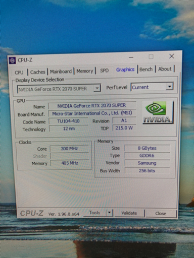 再　i7 9700F / RTX 2070 SUPER / メモリ 32GB / M.2 SSD 1TB/ 無線○