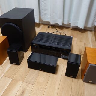 <直接取引希望>5.1chAVサウンドレシーバー【DENON AVR-X1000】他ONKYOスピーカーセット