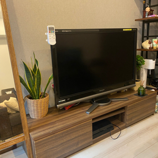 【早い者勝ち】ウォールナット　収納付きテレビ台　150cmの画像