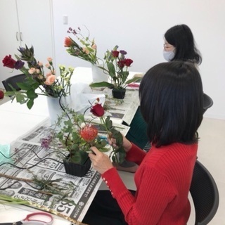 花育ハロウィンアレンジ講座
