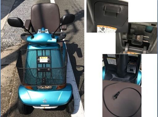 スズキ　セニアカー　ET4D6（　シニアカー　電動車いす　）　 動作確認済　　バッテリ新品　条件付き送料無料