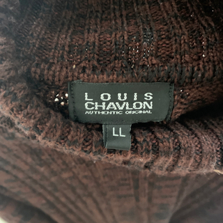 【値下げしました】ニット メンズ リブ タートルネック 長袖 ニット LOUIS CHAVLON ルイシャブロン 【の画像
