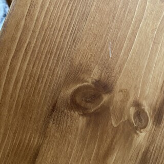 ビンテージ加工の無垢板テーブル　オシャレです！の画像