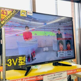 📺4K対応！！Panasonic (パナソニック) 43型液晶テレビ 定価 🤍￥77,600🤍 2017年 TH-43EX600📺