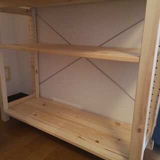 IKEA IVAR 折り畳みテーブル付き　棚の画像