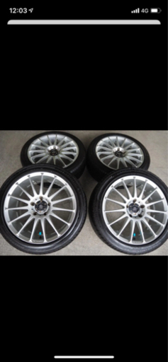 クラブリネアスポーツ アルミ、タイヤ中古セット