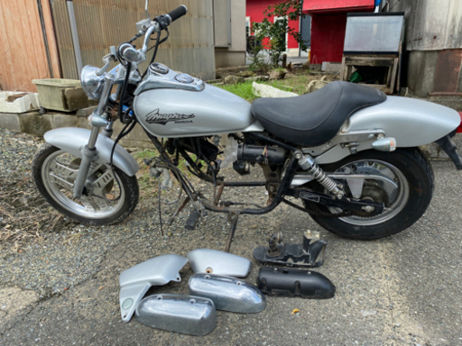 マグナ50 エンジンレス　書類有り、鍵有り