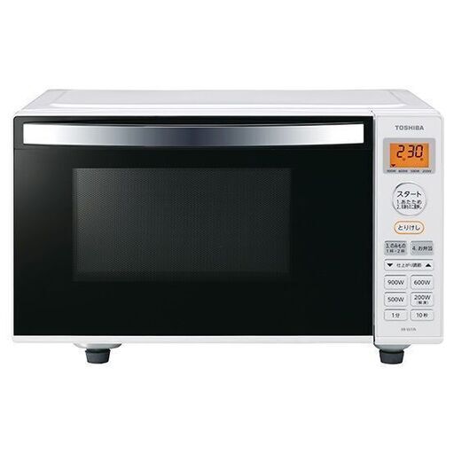 東芝 電子レンジ ER-SS17A ホワイト 縦開き 2019年 Y010