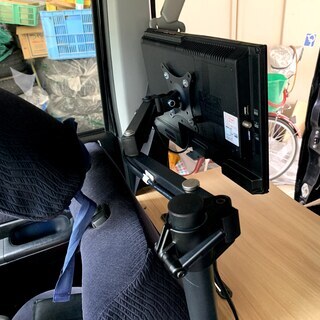 アステックス ASTEX 液晶テレビ AS-21F1601TV +卓上アンテナ４個 ＋車載取り付けアームの画像