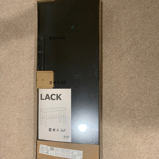 【新品未開封品】IKEA LACK ラック テレビ台　ブラック　90x26x45 cmの画像
