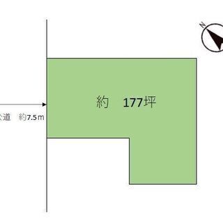 177.74坪　500万円　古家付きの土地を買いませんか？　区域指定のためどなたでも建築できます。 - 常総市
