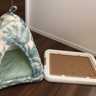 新品！小型犬用ペットハウス、トイレセット