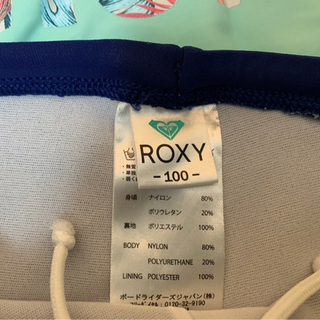 ROXY サイズ100 女の子用　水着&ラッシュガードの画像