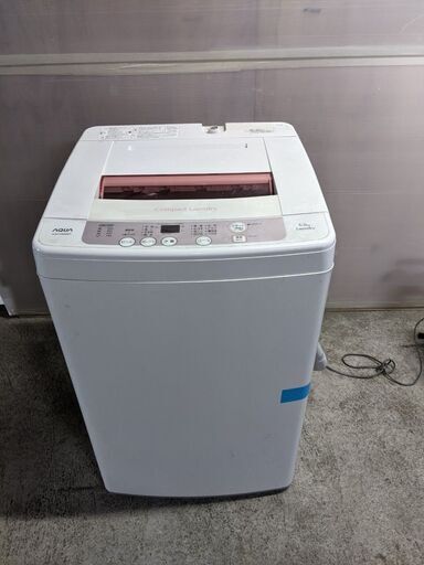 値下げ　AQUA 2014年製 AQW-KS60B 6.0kg洗濯機 通電確認済み 早いもの勝ち 引取歓迎 配送OK