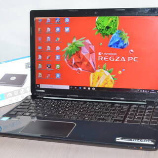最新Windows10+office 爆速新品SSD250GB 東芝Dynabook T554/45KB 高性能 第4世代 i3/4GB/USB3.0/無線/HDMI/DVDマルチ/便利なソフト多数