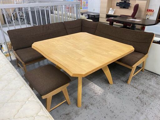 お子さんに大人気！【愛品館 江戸川店】コーナーベンチダイニングテーブル5点セット　ダイニングセット　ID:152-007746-007　配送可＆代引き配送可