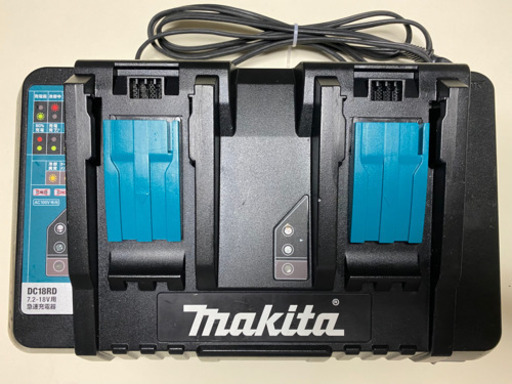 中古　マキタ　DC18RD 2口充電　& BL1840 2個　18V リチウムイオンバッテリー　セット