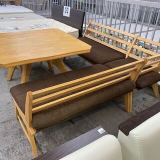 お子さんに大人気！【愛品館 江戸川店】コーナーベンチダイニングテーブル5点セット　ダイニングセット　ID:152-007746-007　配送可＆代引き配送可の画像