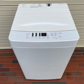 ほぼ未使用■2021年製 ハイセンス 全自動洗濯機 5.5kg ホワイト デザイン 洗濯機