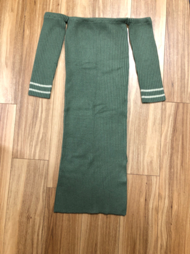 GYDA★カーキニットオフショルワンピ　未使用