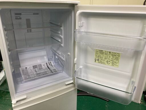 ★美品★SJ-D14E 2D冷蔵庫 2018年 SHARP シャープ 137L ホワイト キッチン 生活家電